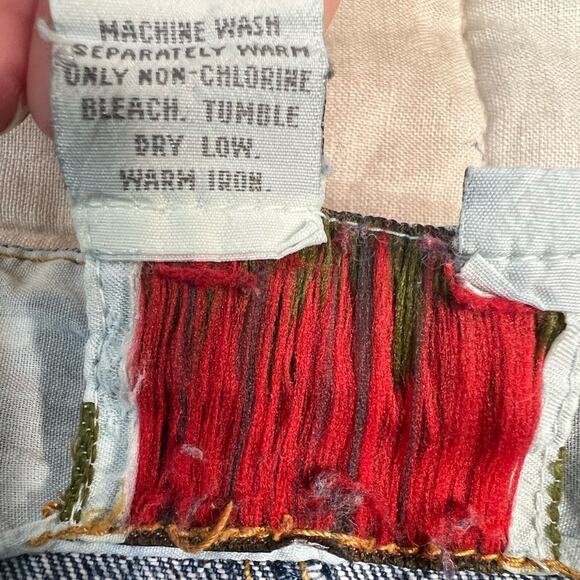 Vintage Forenza 100% Cotton Worn in Pleated High Rise Mom Jeans - 14 - Picture 7 of 13